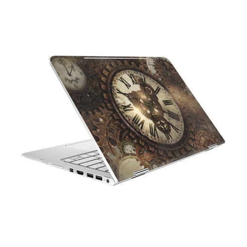 Simone Gatterwe Steampunk Vintage Clock Vinyl Sticker Skin Decal Cover for HP Spectre Pro X360 G2