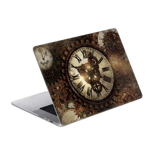 Simone Gatterwe Steampunk Vintage Clock Vinyl Sticker Skin Decal Cover for Apple MacBook Pro 14" A2442