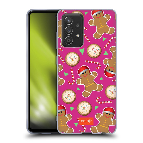 emoji® Christmas Patterns Gingerbread Cookies Soft Gel Case for Samsung Galaxy A52 / A52s / 5G (2021)