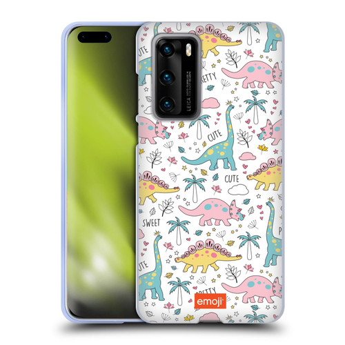 emoji® Cutesy Dinosaurs Soft Gel Case for Huawei P40 5G