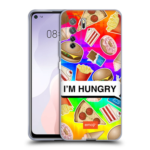 emoji® Food Hungry Soft Gel Case for Huawei Nova 7 SE/P40 Lite 5G