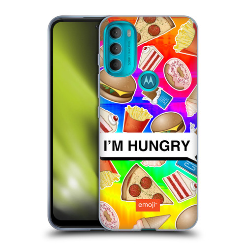 emoji® Food Hungry Soft Gel Case for Motorola Moto G71 5G