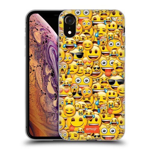 emoji® Full Patterns Smileys Soft Gel Case for Apple iPhone XR