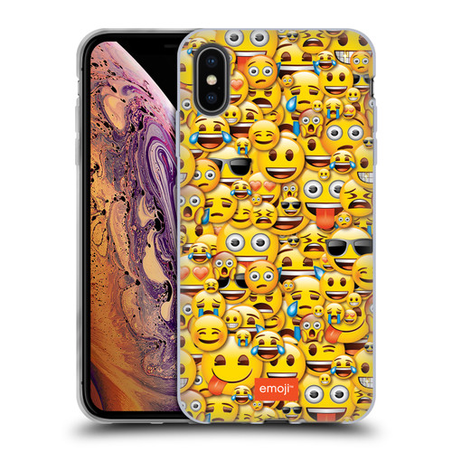 emoji® Full Patterns Smileys Soft Gel Case for Apple iPhone XS Max