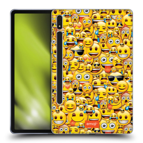 emoji® Full Patterns Smileys Soft Gel Case for Samsung Galaxy Tab S8