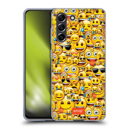 emoji® Full Patterns Smileys Soft Gel Case for Samsung Galaxy S21 FE 5G