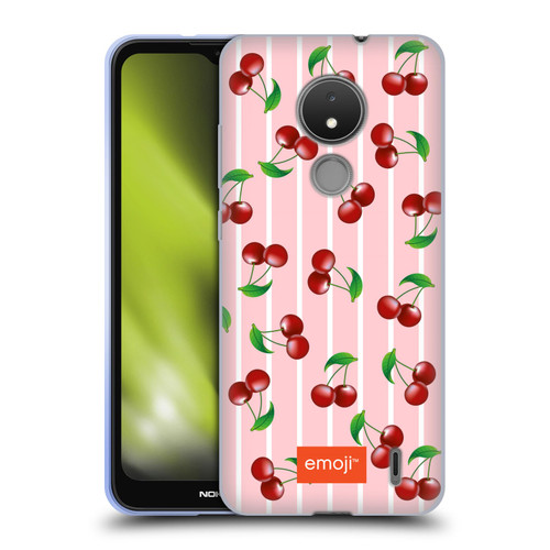 emoji® Fruits Cherries Soft Gel Case for Nokia C21