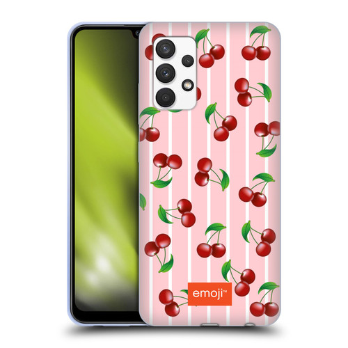 emoji® Fruits Cherries Soft Gel Case for Samsung Galaxy A32 (2021)