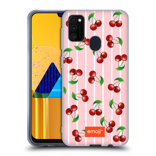 emoji® Fruits Cherries Soft Gel Case for Samsung Galaxy M30s (2019)/M21 (2020)