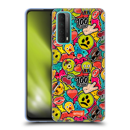 emoji® Graffiti Colours Soft Gel Case for Huawei P Smart (2021)