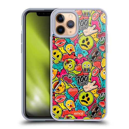 emoji® Graffiti Colours Soft Gel Case for Apple iPhone 11 Pro