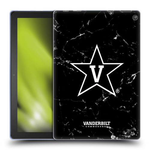 Vanderbilt University Vandy Vanderbilt University Black And White Marble Soft Gel Tablet Case