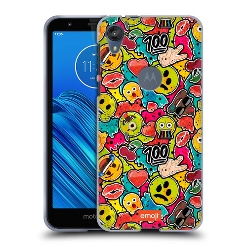 emoji® Graffiti Colours Soft Gel Case for Motorola Moto E6