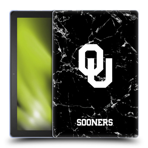 University of Oklahoma OU The University of Oklahoma Black And White Marble Soft Gel Tablet Case