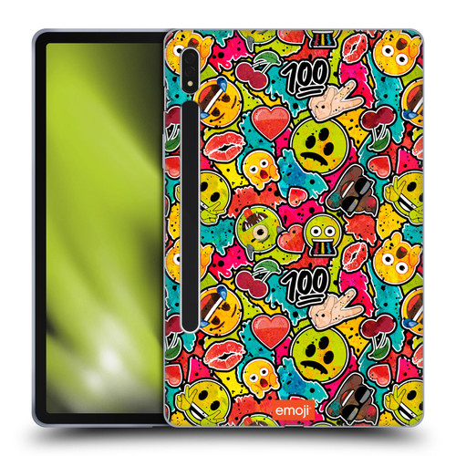 emoji® Graffiti Colours Soft Gel Case for Samsung Galaxy Tab S8