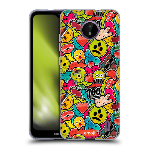 emoji® Graffiti Colours Soft Gel Case for Nokia C10 / C20