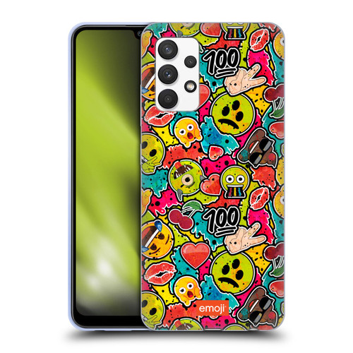 emoji® Graffiti Colours Soft Gel Case for Samsung Galaxy A32 (2021)