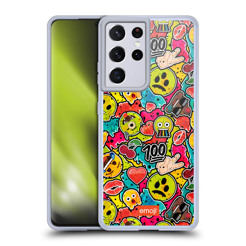 emoji® Graffiti Colours Soft Gel Case for Samsung Galaxy S21 Ultra 5G