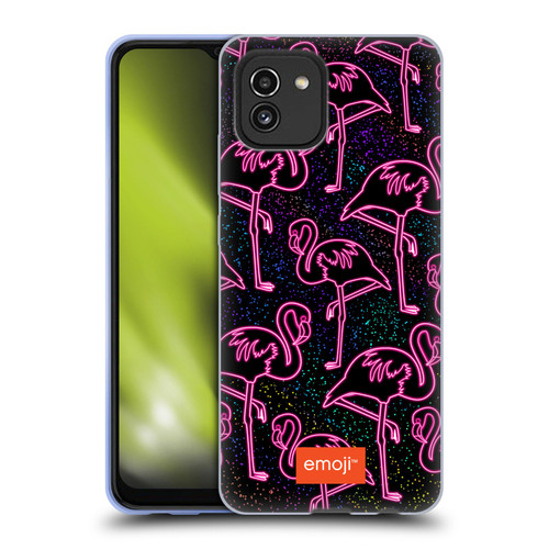 emoji® Neon Flamingo Soft Gel Case for Samsung Galaxy A03 (2021)