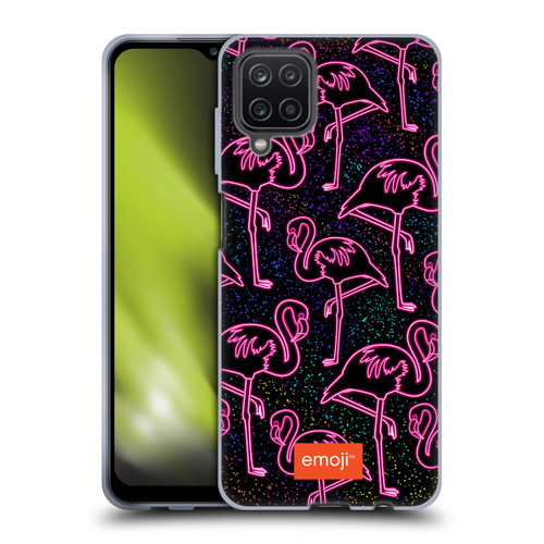 emoji® Neon Flamingo Soft Gel Case for Samsung Galaxy A12 (2020)