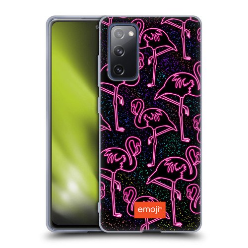 emoji® Neon Flamingo Soft Gel Case for Samsung Galaxy S20 FE / 5G