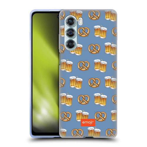emoji® Oktoberfest Beer And Pretzel Soft Gel Case for Motorola Edge S30 / Moto G200 5G