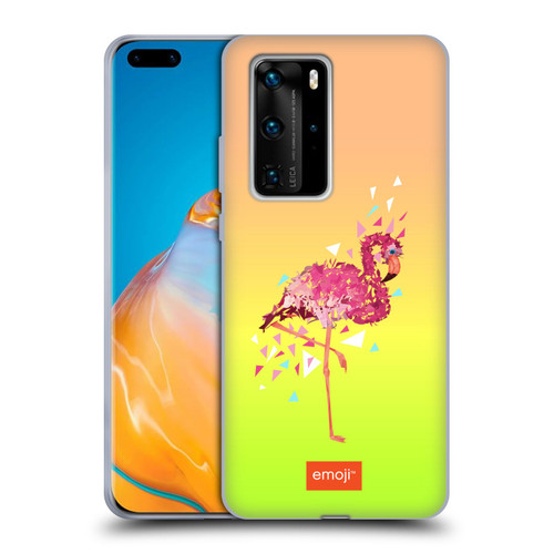 emoji® Polygon Flamingo Soft Gel Case for Huawei P40 Pro / P40 Pro Plus 5G