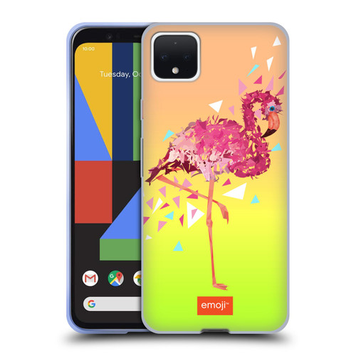 emoji® Polygon Flamingo Soft Gel Case for Google Pixel 4 XL