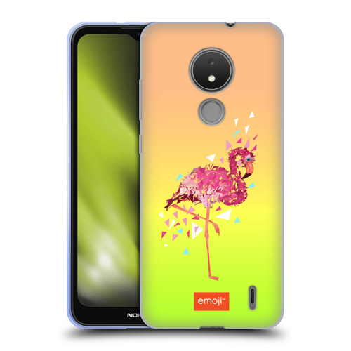 emoji® Polygon Flamingo Soft Gel Case for Nokia C21