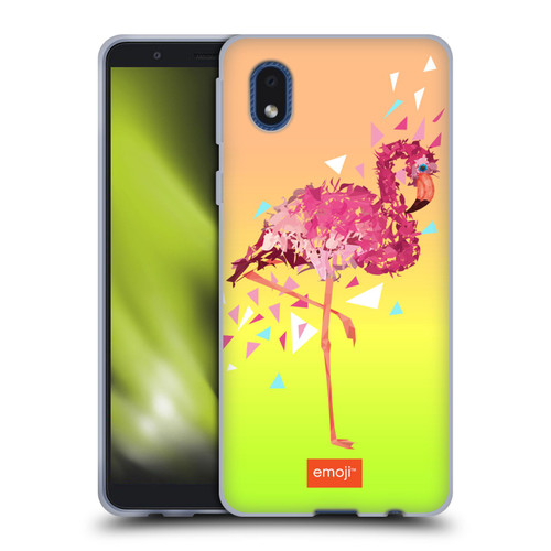 emoji® Polygon Flamingo Soft Gel Case for Samsung Galaxy A01 Core (2020)