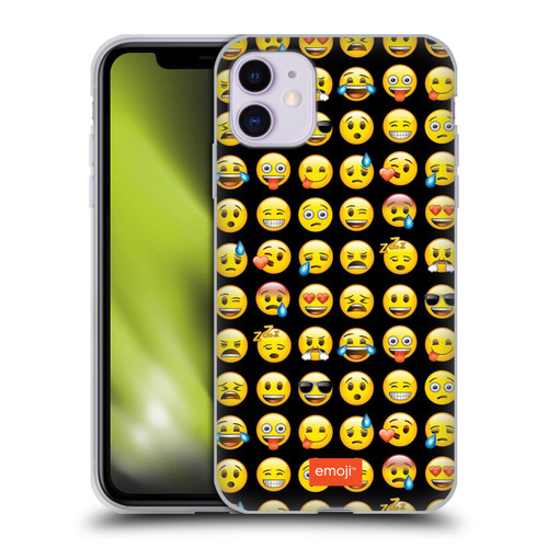 emoji® Smileys Pattern Soft Gel Case for Apple iPhone 11