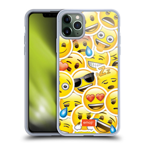 emoji® Smileys Sticker Soft Gel Case for Apple iPhone 11 Pro Max