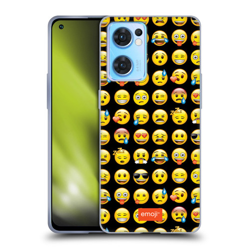 emoji® Smileys Pattern Soft Gel Case for OPPO Reno7 5G / Find X5 Lite