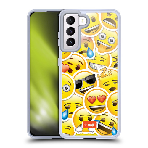 emoji® Smileys Sticker Soft Gel Case for Samsung Galaxy S21 5G