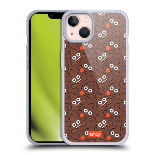 emoji® Trendy Poop Pattern Soft Gel Case for Apple iPhone 13