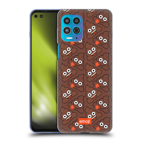 emoji® Trendy Poop Pattern Soft Gel Case for Motorola Moto G100