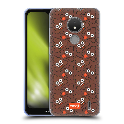 emoji® Trendy Poop Pattern Soft Gel Case for Nokia C21