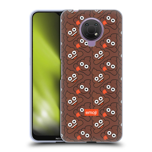 emoji® Trendy Poop Pattern Soft Gel Case for Nokia G10