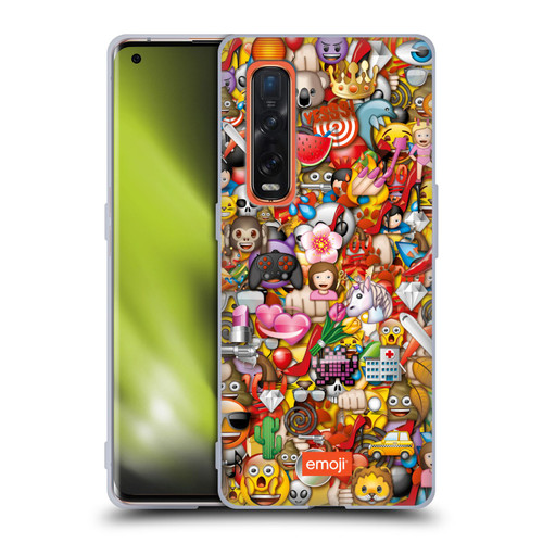 emoji® Trendy Full Pattern Soft Gel Case for OPPO Find X2 Pro 5G
