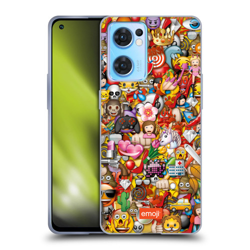 emoji® Trendy Full Pattern Soft Gel Case for OPPO Reno7 5G / Find X5 Lite