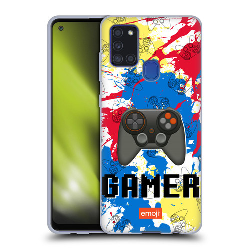 emoji® Trendy Gamer Soft Gel Case for Samsung Galaxy A21s (2020)