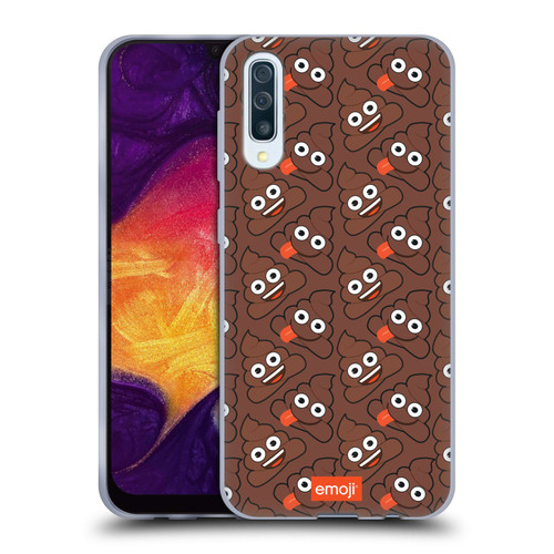 emoji® Trendy Poop Pattern Soft Gel Case for Samsung Galaxy A50/A30s (2019)