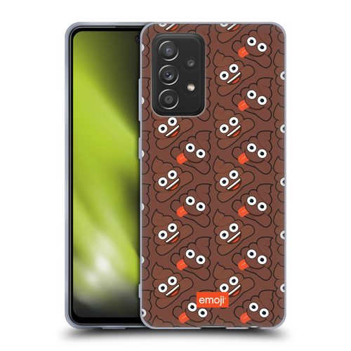 emoji® Trendy Poop Pattern Soft Gel Case for Samsung Galaxy A52 / A52s / 5G (2021)