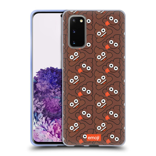 emoji® Trendy Poop Pattern Soft Gel Case for Samsung Galaxy S20 / S20 5G