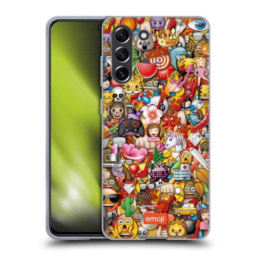 emoji® Trendy Full Pattern Soft Gel Case for Samsung Galaxy S21 FE 5G