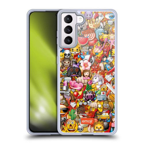 emoji® Trendy Full Pattern Soft Gel Case for Samsung Galaxy S21+ 5G