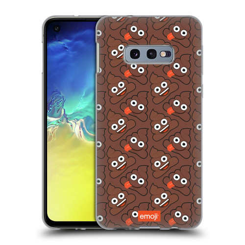 emoji® Trendy Poop Pattern Soft Gel Case for Samsung Galaxy S10e