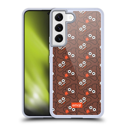 emoji® Trendy Poop Pattern Soft Gel Case for Samsung Galaxy S22 5G