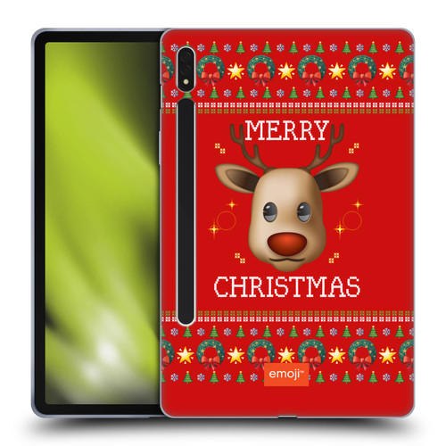 emoji® Ugly Christmas Reindeer Soft Gel Case for Samsung Galaxy Tab S8