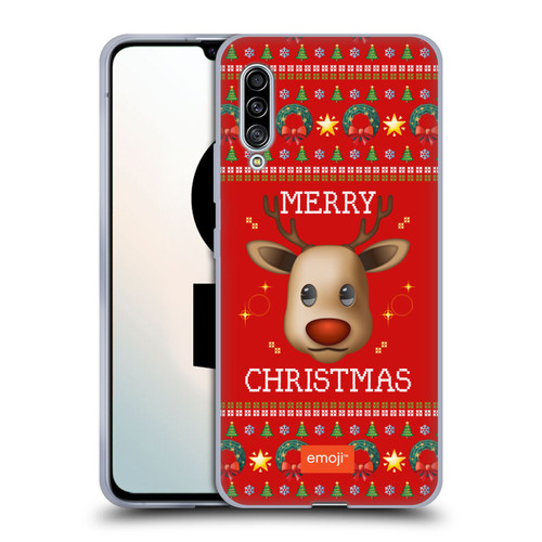 emoji® Ugly Christmas Reindeer Soft Gel Case for Samsung Galaxy A90 5G (2019)